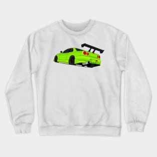 SKYLINE GTR R34 LIME Crewneck Sweatshirt